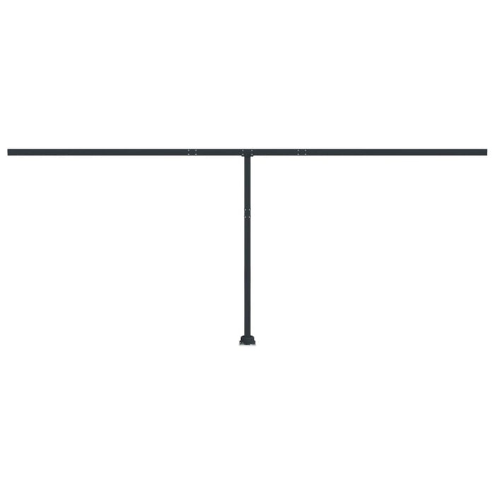 Set Pali per Tenda da Sole Antracite 600x245 cm Ferro 315098