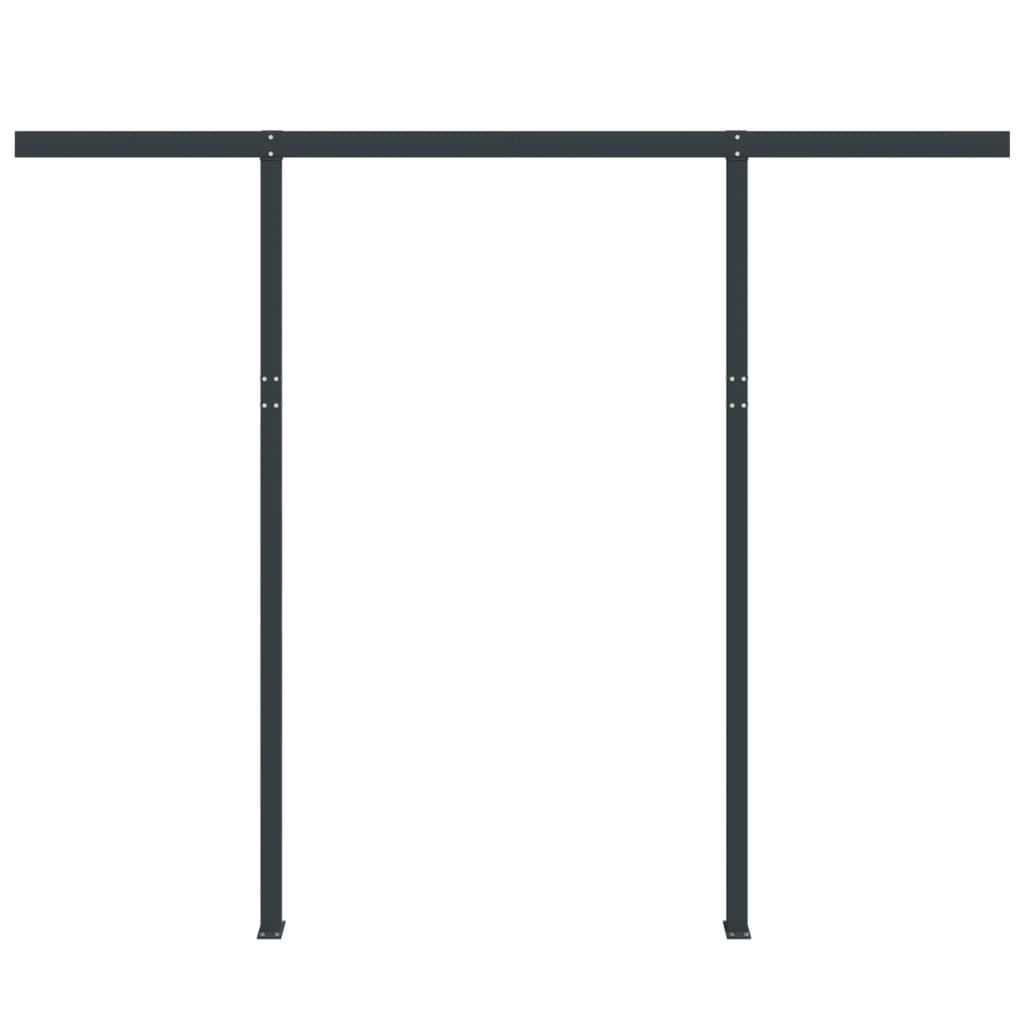 Set Pali per Tenda da Sole Antracite 300x245 cm Ferro