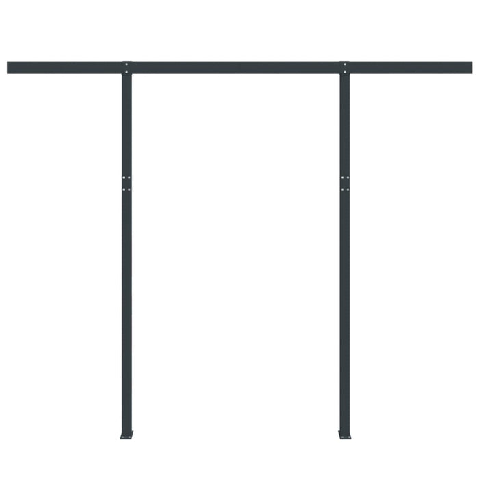 Set Pali per Tenda da Sole Antracite 300x245 cm Ferro