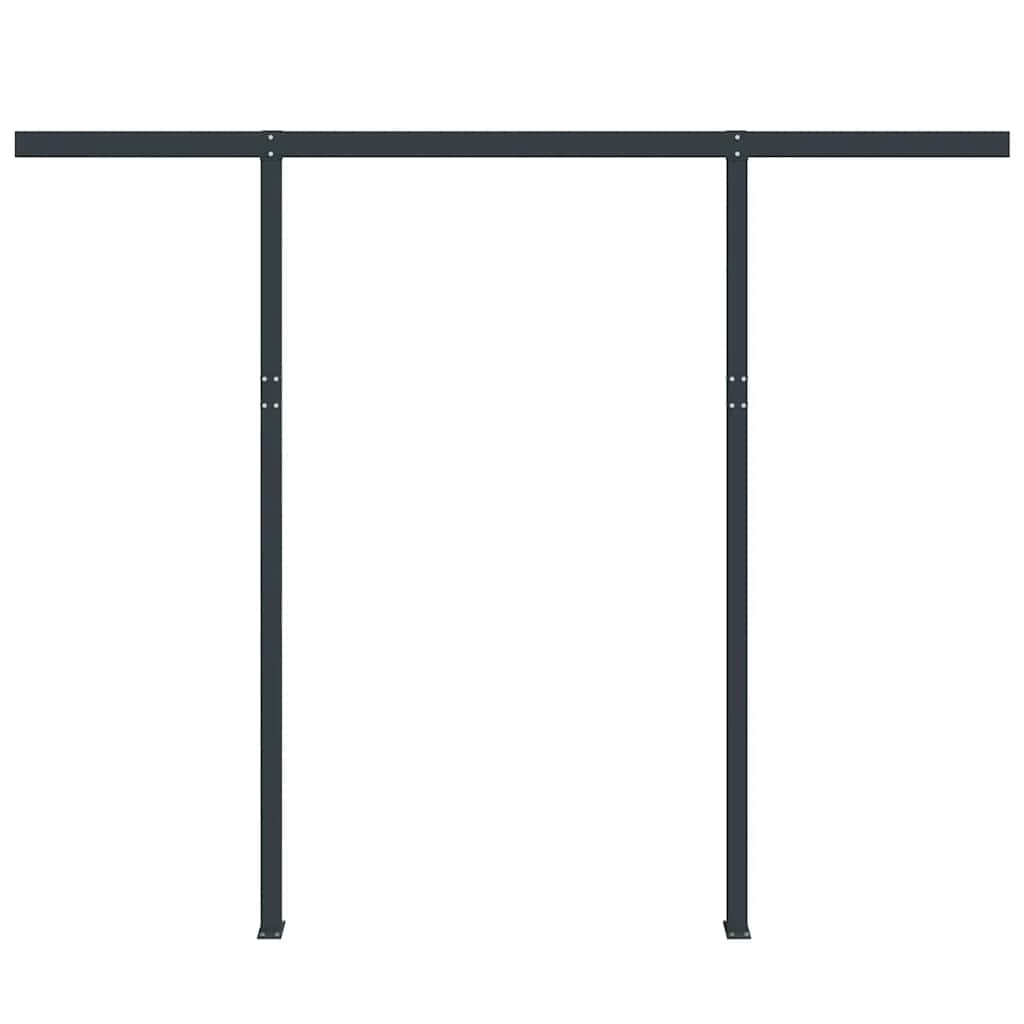 Set Pali per Tenda da Sole Antracite 300x245 cm Ferro 315099