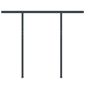 Set Pali per Tenda da Sole Antracite 300x245 cm Ferro 315099
