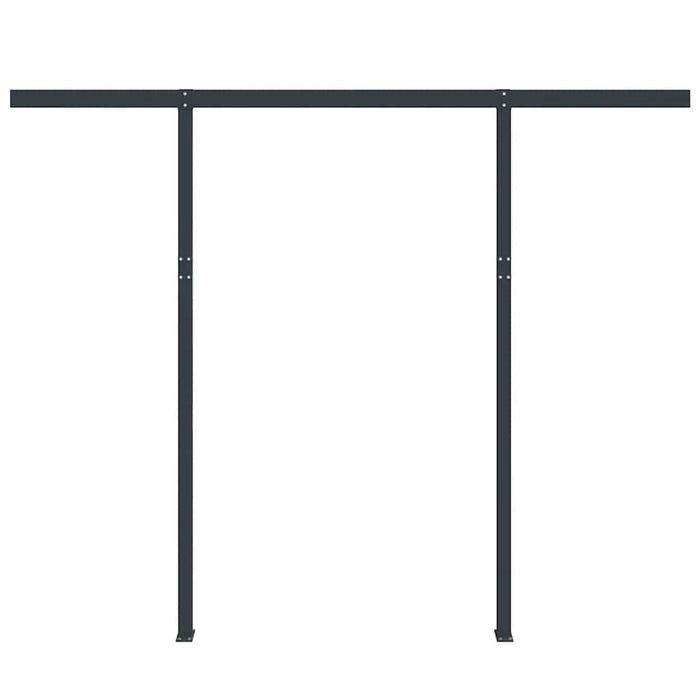 Set Pali per Tenda da Sole Antracite 300x245 cm Ferro 315099