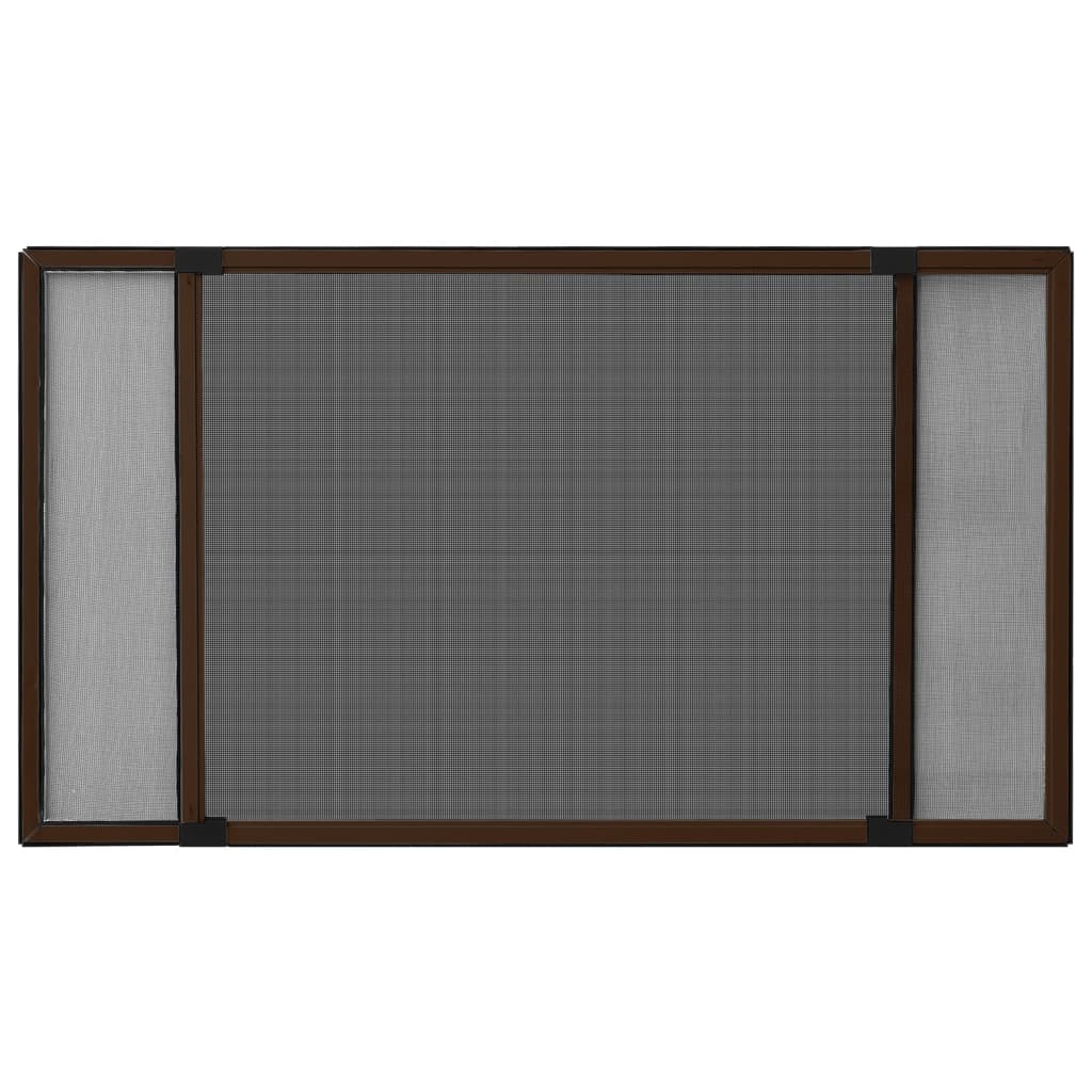 Zanzariera Allungabile per Finestre Marrone (100-193)x75 cm 149042