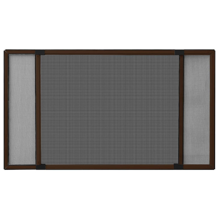Zanzariera Allungabile per Finestre Marrone (100-193)x75 cm 149042