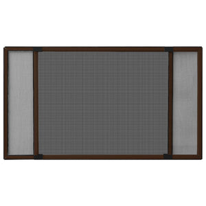Zanzariera Allungabile per Finestre Marrone (100-193)x75 cm cod mxl 63328