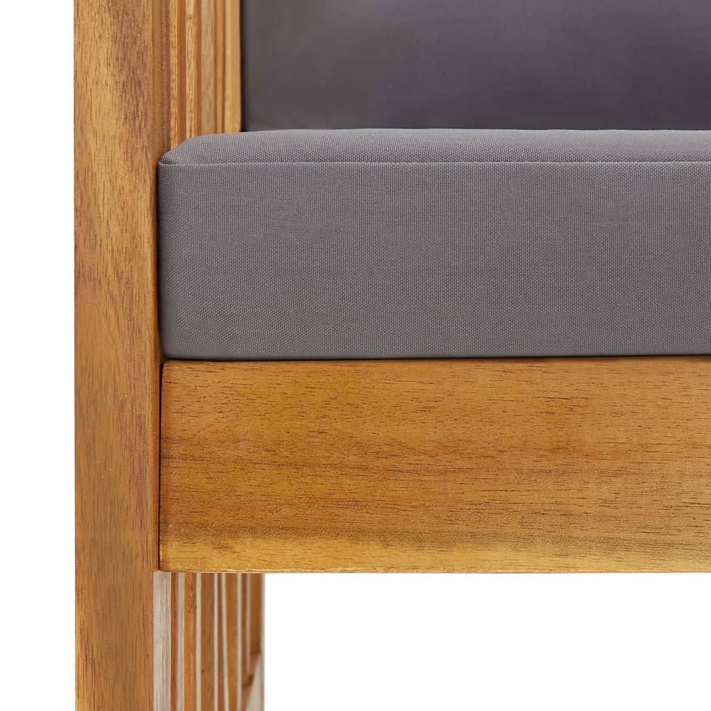 Set Divani da Giardino 5 pz con Cuscini in Massello di Acacia 3057982