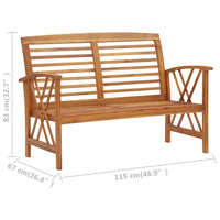 Set Divani da Giardino 3 pz in Legno Massello di Acacia 3057984