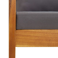 Set Divani da Giardino 5 pz con Cuscini in Massello di Acacia 3057994