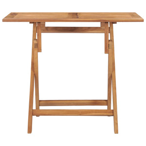 Tavolo da Giardino Pieghevole 90x60x75 cm in Massello di Teak 315445