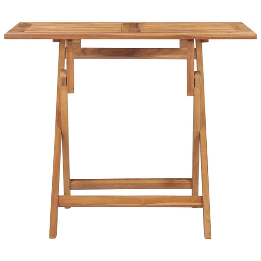 Tavolo da Giardino Pieghevole 90x60x75 cm in Massello di Teak 315445