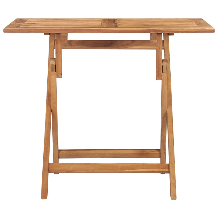 Tavolo da Giardino Pieghevole 90x60x75 cm in Massello di Teak 315445