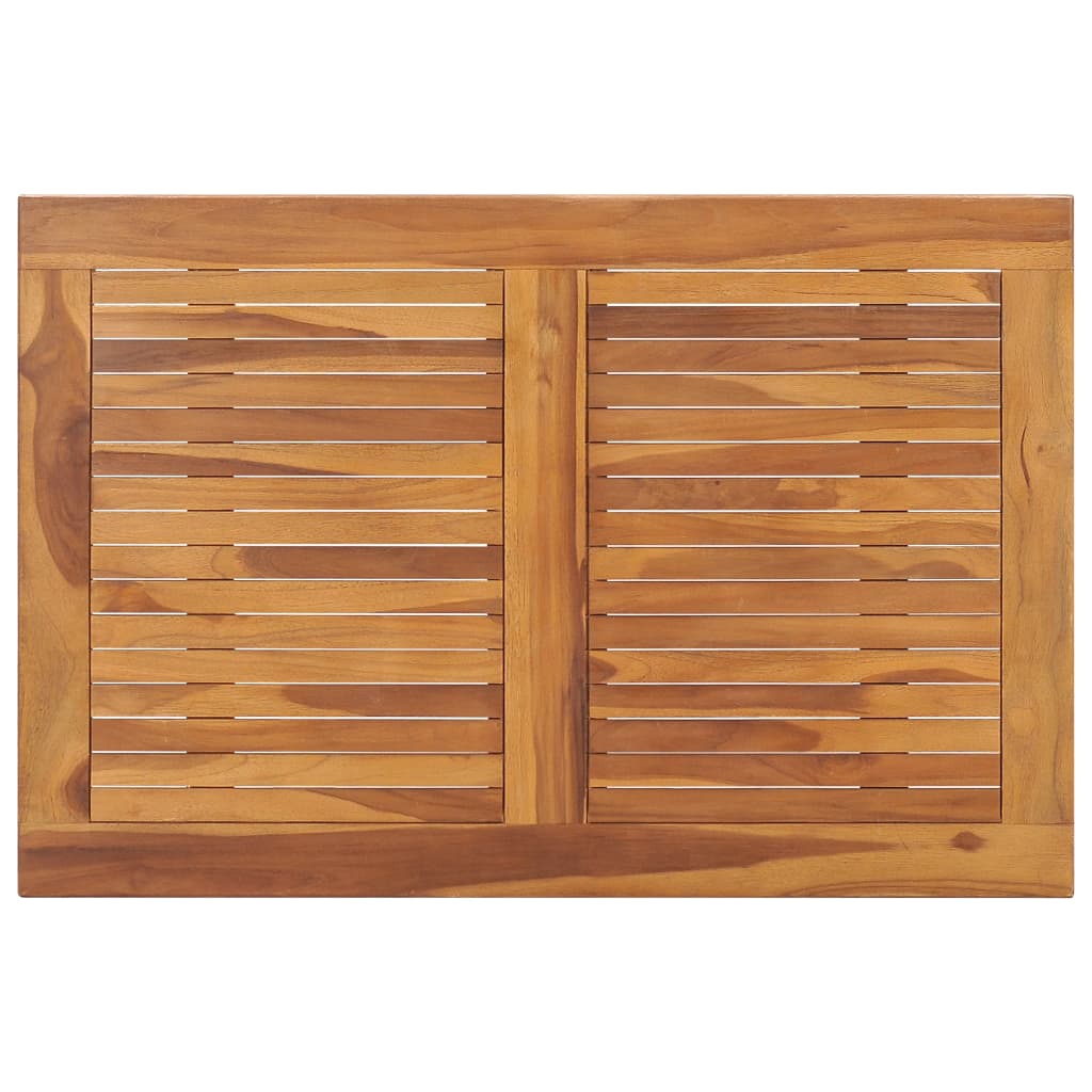 Tavolo da Giardino Pieghevole 90x60x75 cm in Massello di Teak 315445