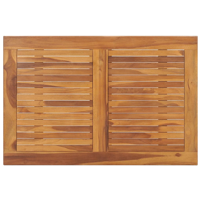 Tavolo da Giardino Pieghevole 90x60x75 cm in Massello di Teak 315445