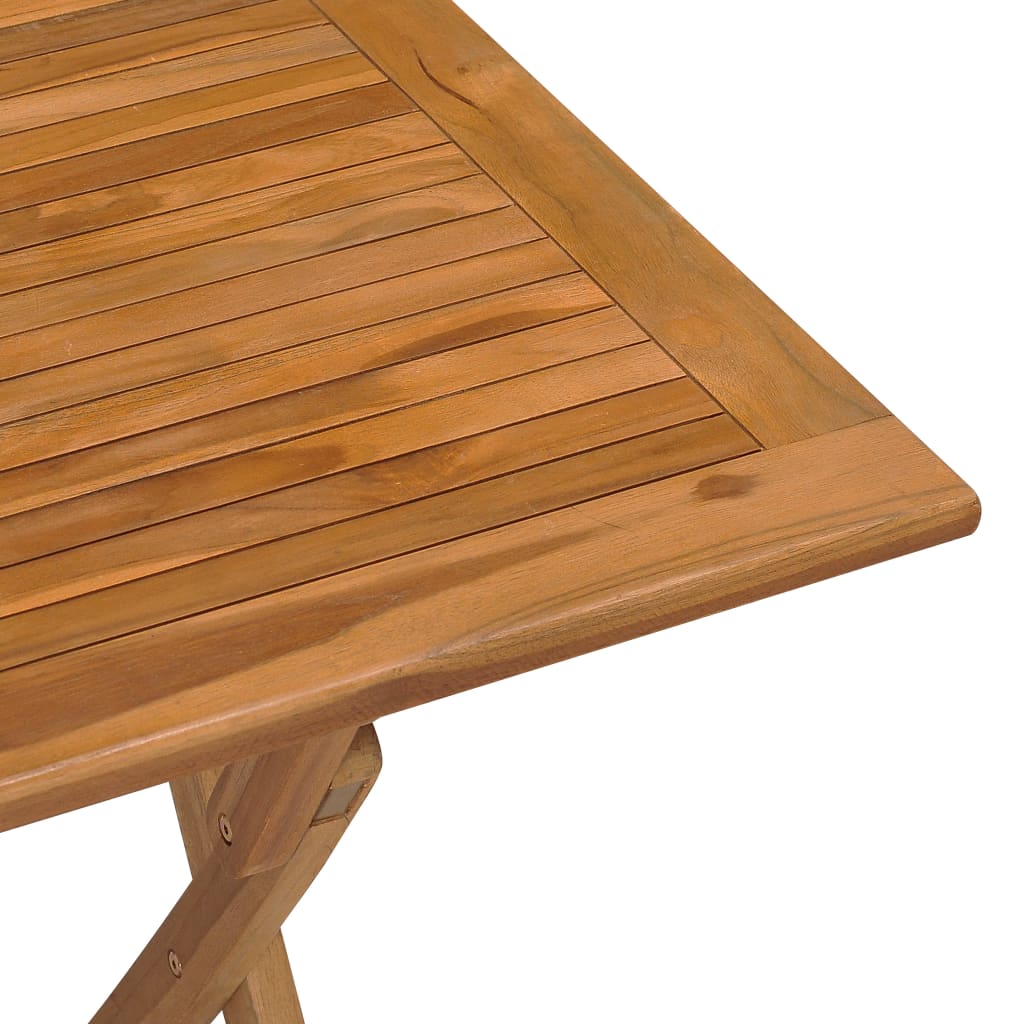 Tavolo da Giardino Pieghevole 90x60x75 cm in Massello di Teak 315445