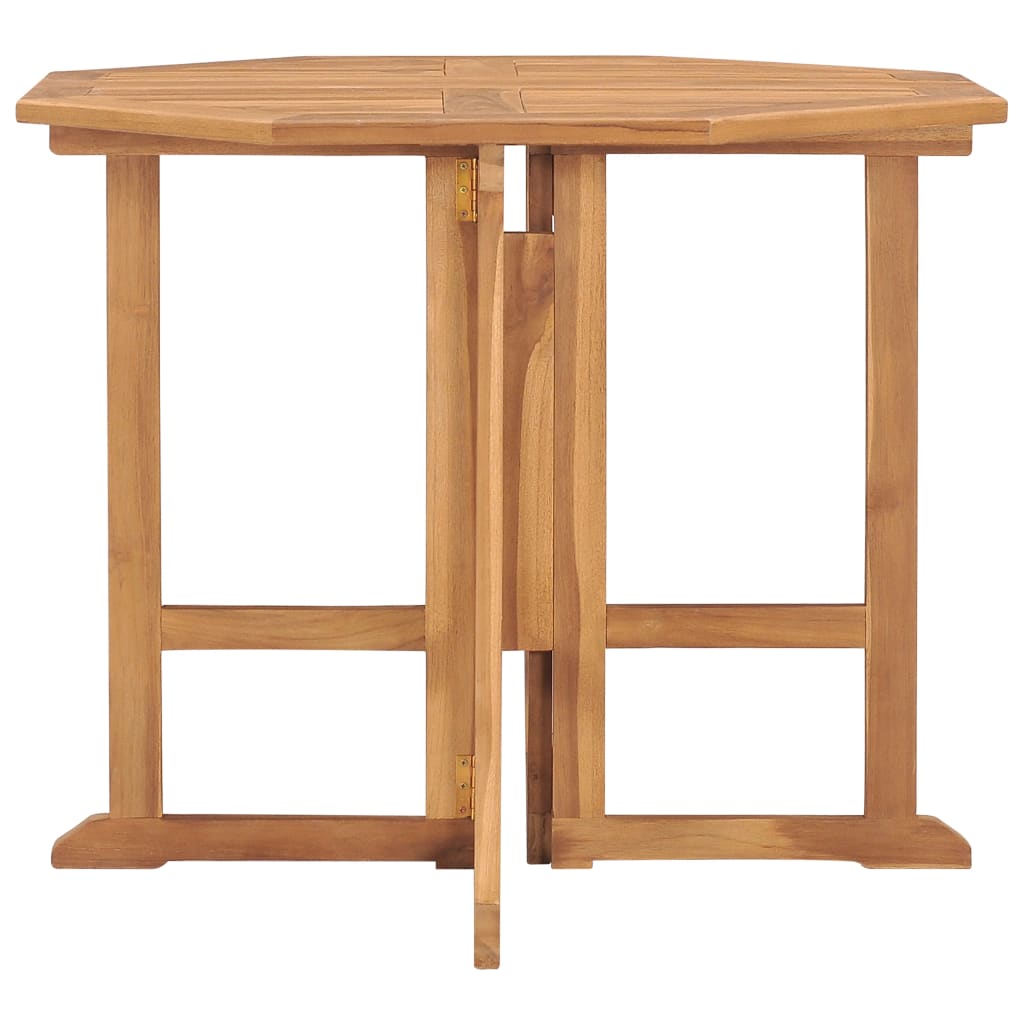 Tavolo da Giardino Pieghevole 90x90x75 cm in Massello di Teak 315447