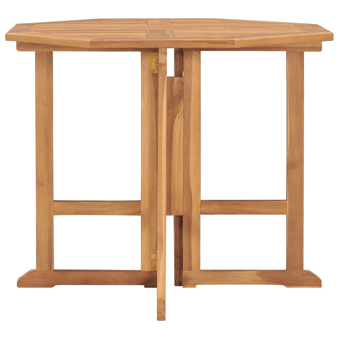Tavolo da Giardino Pieghevole 90x90x75 cm in Massello di Teak 315447