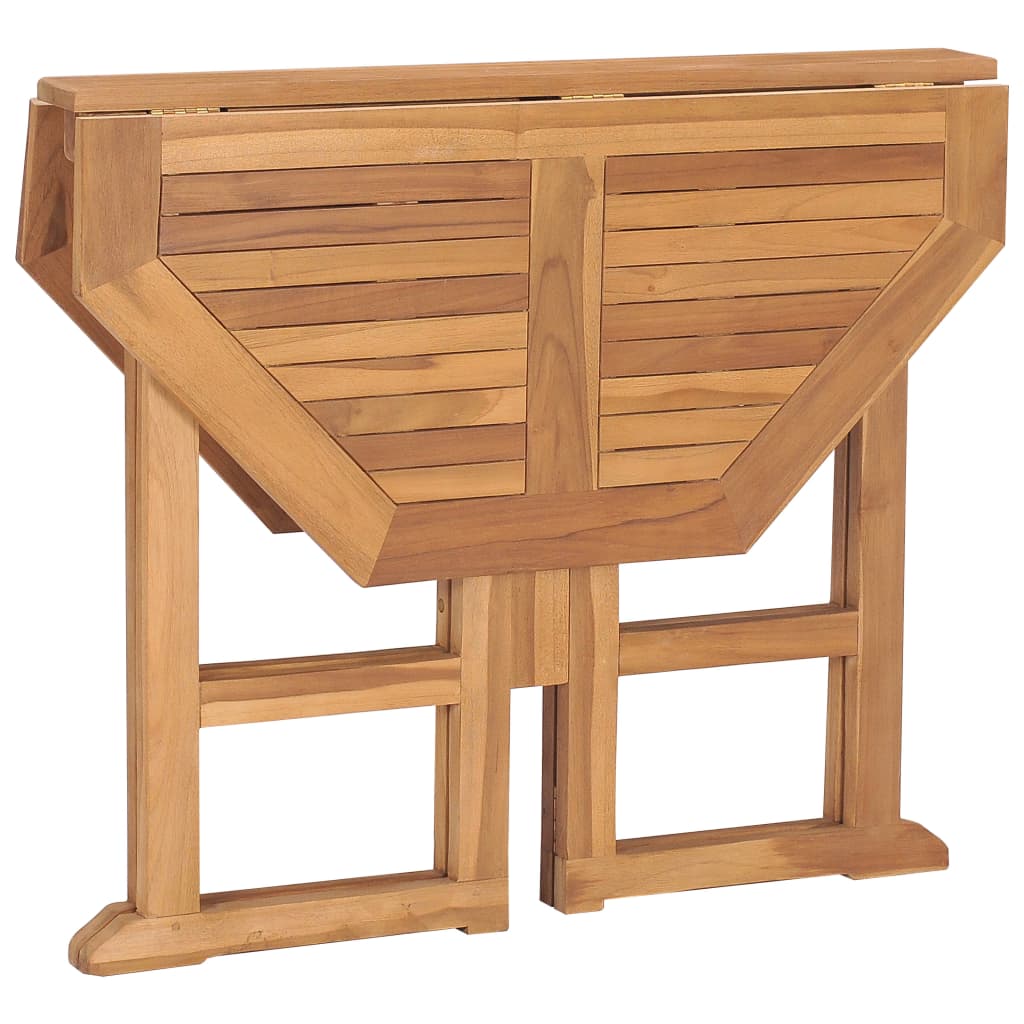 Tavolo da Giardino Pieghevole 90x90x75 cm in Massello di Teak cod mxl 34197