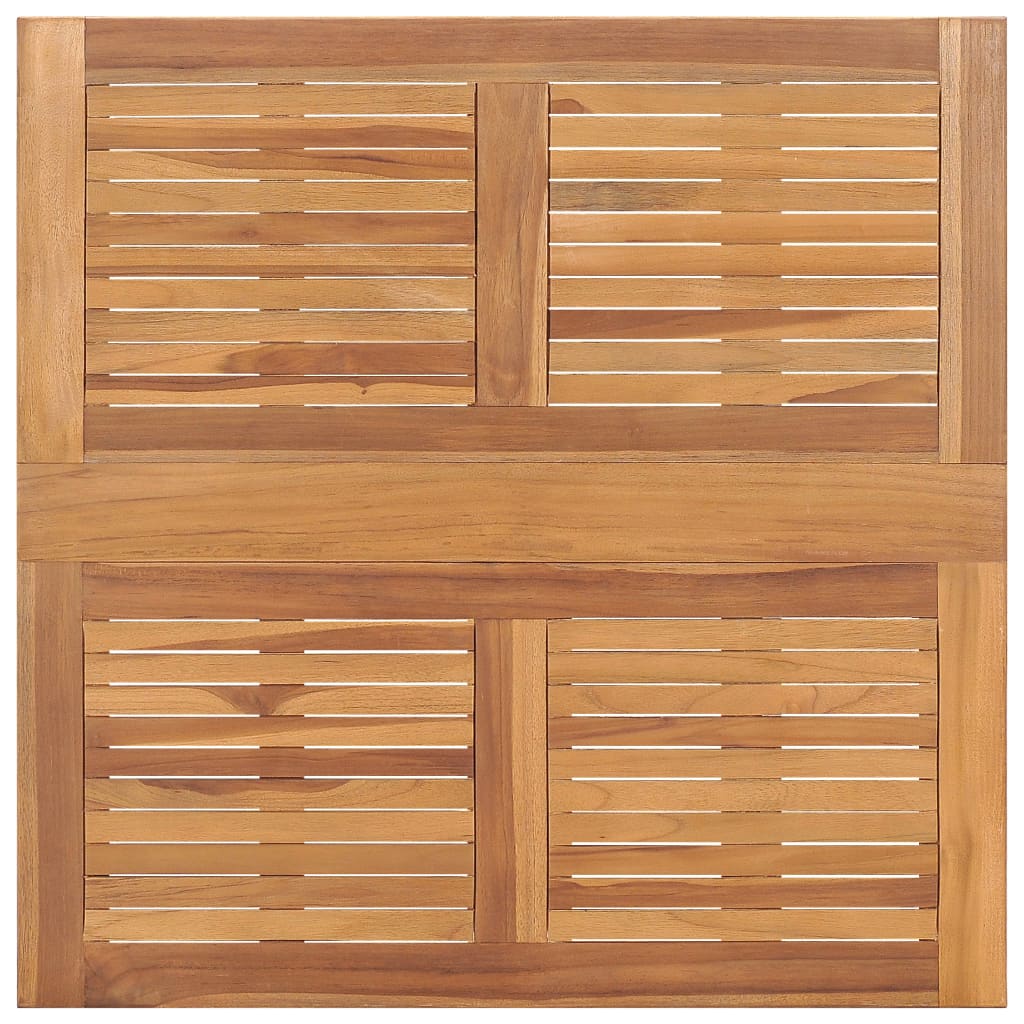 Tavolo da Giardino Pieghevole 90x90x75 cm in Massello di Teak cod mxl 34255