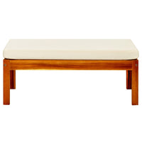 Panca Giardino con Baldacchino e Poggiapiedi Massello di Acacia 3058007