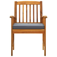 Set da Pranzo da Giardino 5 pz con Cuscini Massello di Acacia cod mxl 43102