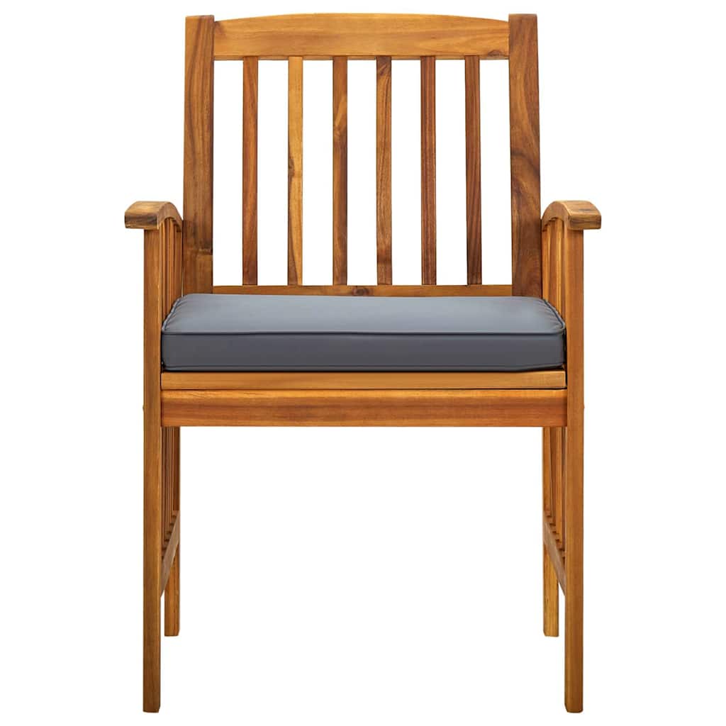 Set da Pranzo da Giardino 5 pz con Cuscini Massello di Acacia 3058088