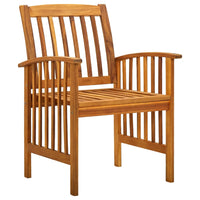 Set da Pranzo da Giardino 7 pz con Cuscini Massello di Acacia 3058089