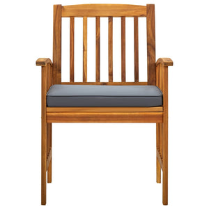 Set da Pranzo da Giardino 7 pz con Cuscini Massello di Acacia 3058092