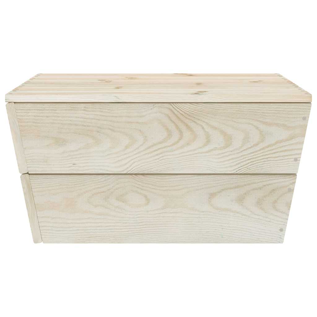 Tavolo da Giardino 60x60x30 cm in Legno di Abete Impregnato cod mxl 69028
