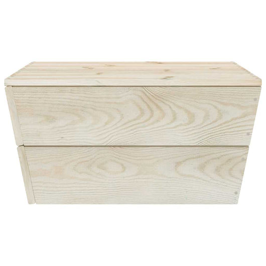 Tavolo da Giardino 60x60x30 cm in Legno di Abete Impregnato cod mxl 69028