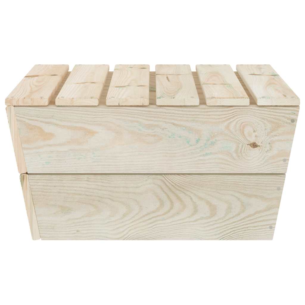 Tavolo da Giardino 60x60x30 cm in Legno di Abete Impregnato cod mxl 69028