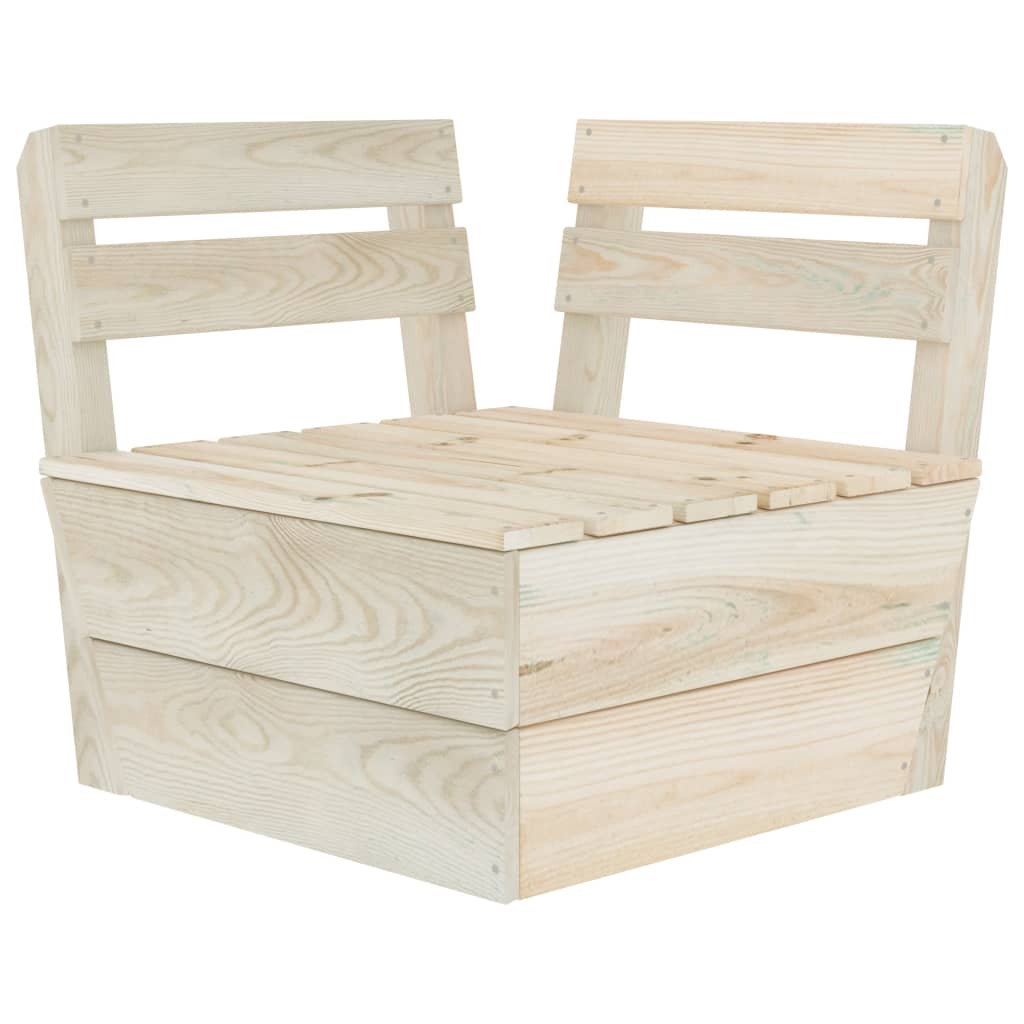 Divano Angolare Modulare su Pallet in Legno di Abete Impregnatocod mxl 106006