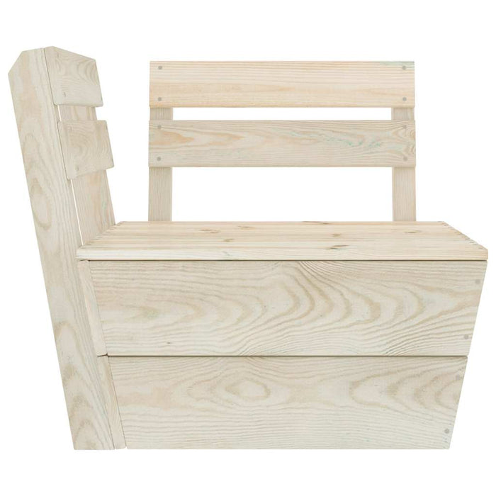 Divano Angolare Modulare su Pallet in Legno di Abete Impregnatocod mxl 106006