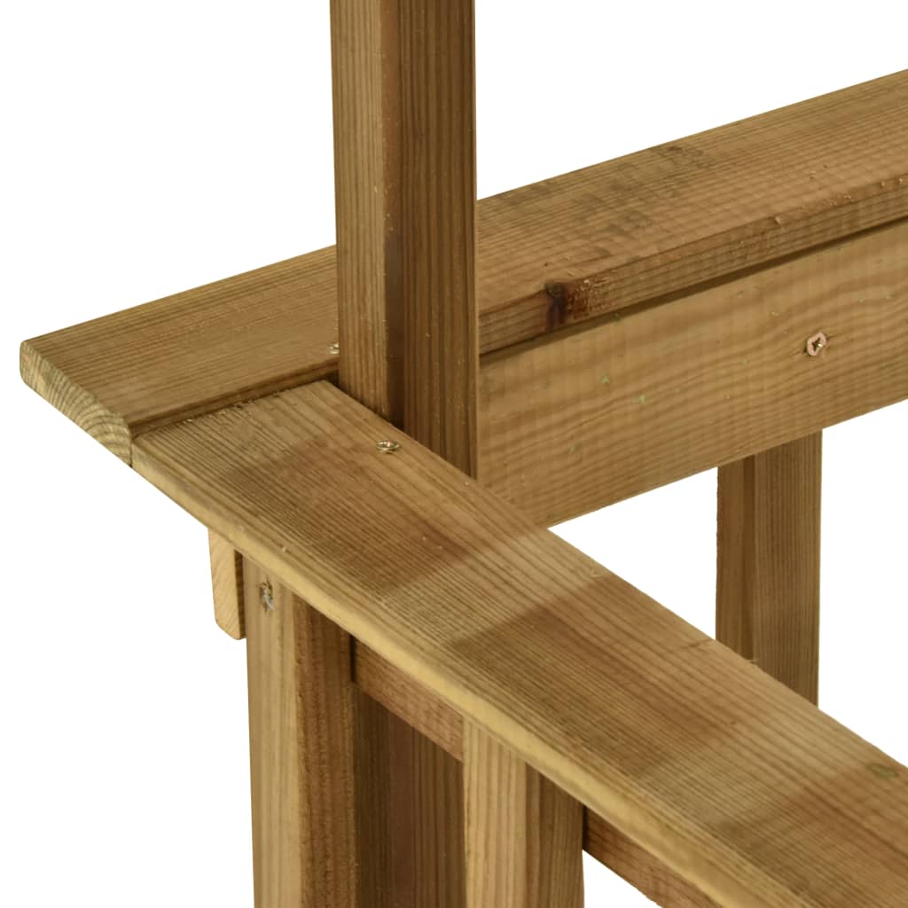 Copertura per barbecue 1635 x 93 x 210 cm Legno di pino impregnato verde 02_0022159