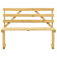 Panca da Giardino 120 cm in Legno di Pino Impregnato 315393