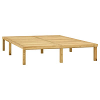 Lettino Prendisole Doppio in Legno di Pino Impregnato 315398