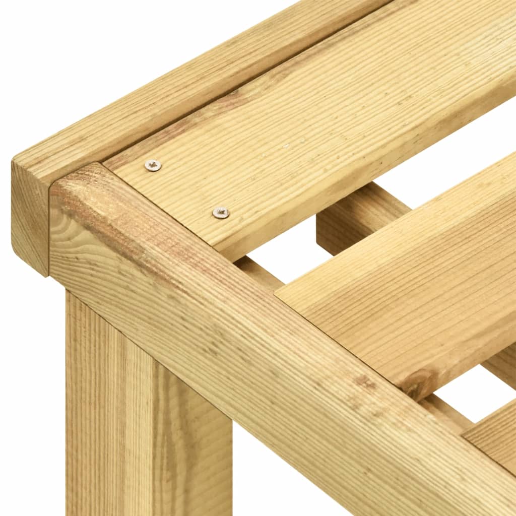 Lettino Prendisole Doppio in Legno di Pino Impregnato 315399