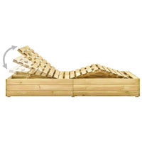 Lettino Prendisole Doppio in Legno di Pino Impregnato cod mxl 17136