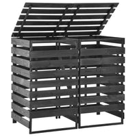 Copribidone Doppio 140x75x121cm Pino Massello Verniciato