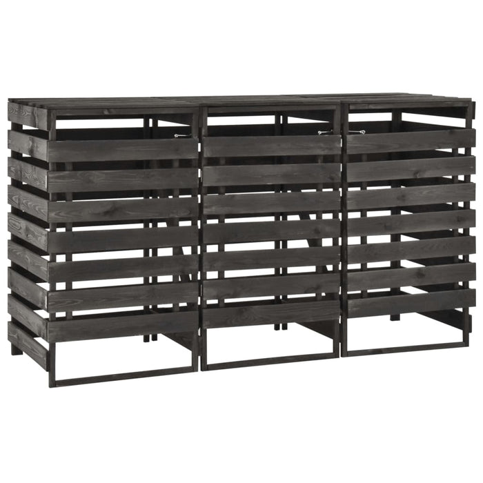 Copribidone Triplo 210x75x121 cm in Legno di Pino Verniciato 315412