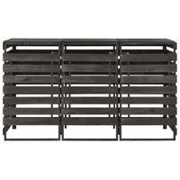 Copribidone Triplo 210x75x121 cm in Legno di Pino Verniciato 315412