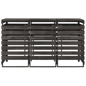 Copribidone Triplo 210x75x121 cm in Legno di Pino Verniciato 315412