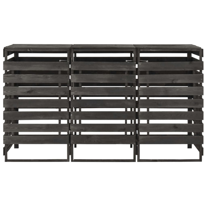 Copribidone Triplo 210x75x121 cm in Legno di Pino Verniciato 315412