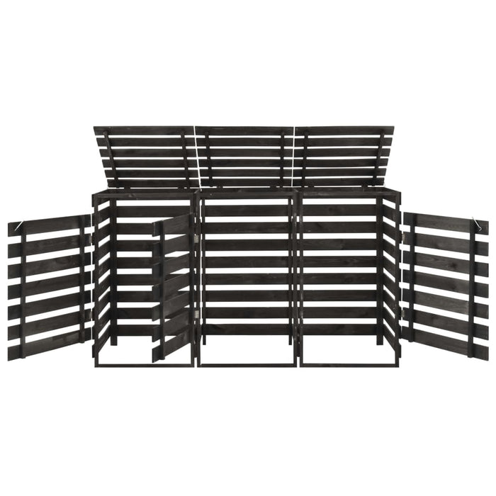 Copribidone Triplo 210x75x121 cm in Legno di Pino Verniciato 315412