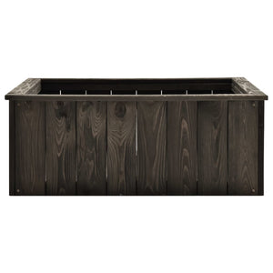 Letto Rialzato Giardino Grigio Scuro 74x77x30cm Pino Massello 315415