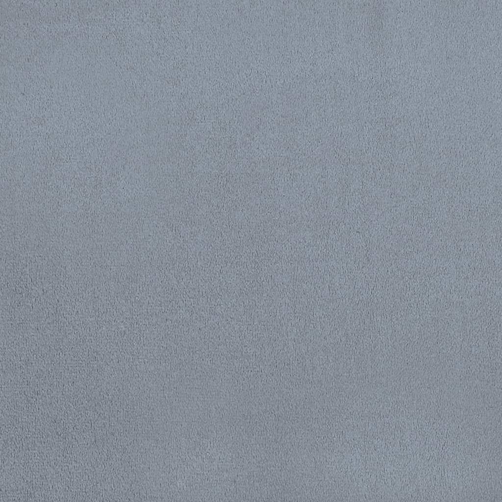 Sedie da Pranzo 4 pz Grigio Chiaro in Velluto 326104