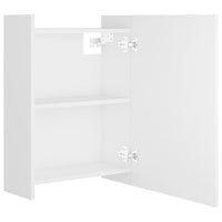 Armadietto a Specchio-Mobiletto a specchio Bianco 62,5x20,5x64 cm Legno Multistrato