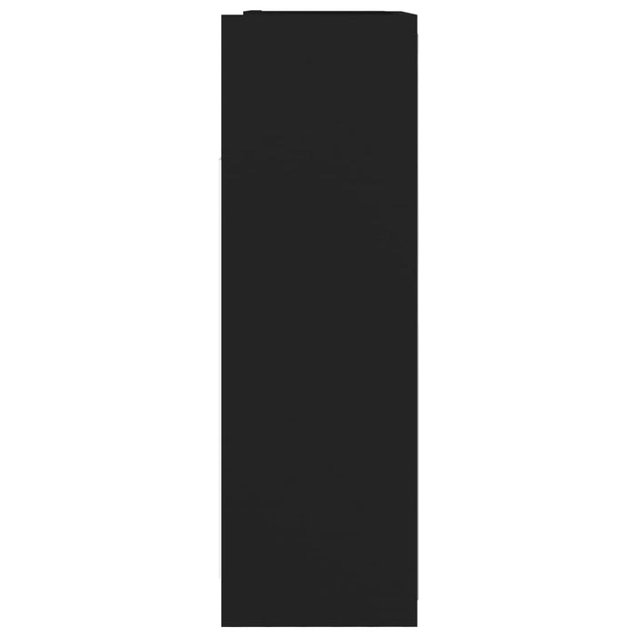 Mobile Bagno con Specchio Nero 62,5x20,5x64cm Legno Multistrato 803309