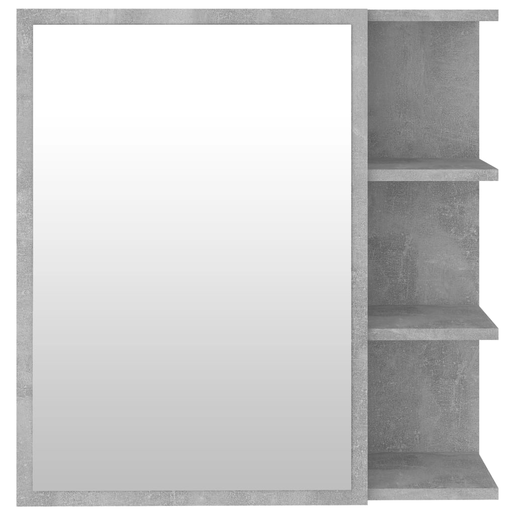 Armadietto a Specchio Grigio Cemento 62,5x20,5x64 cm Truciolato cod mxl 60680