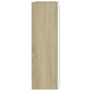 Mobile Bagno Specchio Bianco Sonoma 62,5x20,5x64cm Multistrato 803313