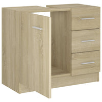 Mobile Sottolavabo Rovere Sonoma 63x30x54 cm Legno Multistrato 804187